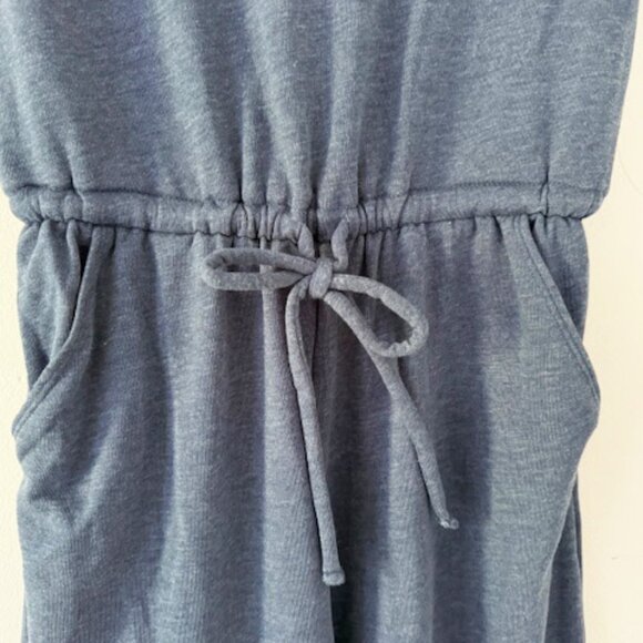 Old Navy Waist-Defined French Terry Heather Blue jumpsuit — Women's XS - Picture 8 of 8